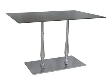 ECLISSE-84-2 - Rectangular stainless steel contract table _ Vela Arredamenti